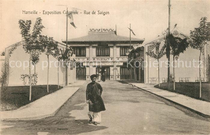 Marseille Bouches-du-Rhone Exposition Coloniale Rue de Saigon