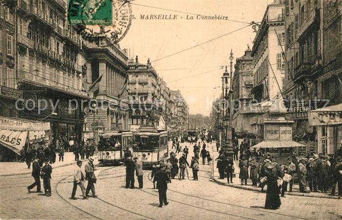 Marseille Bouches-du-Rhone La Cannebiere