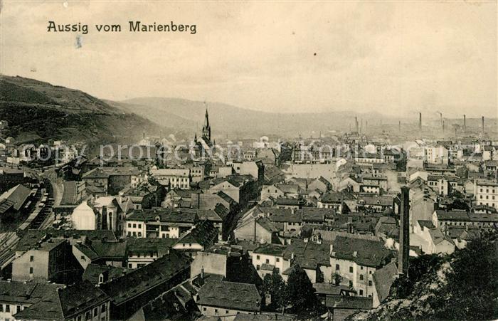 Aussig Tschechien Blick vom Marienberg