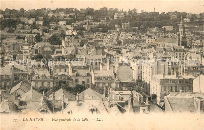 Le Havre Vue generale de la Cote