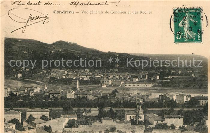 Condrieu Vue generale et des Roches