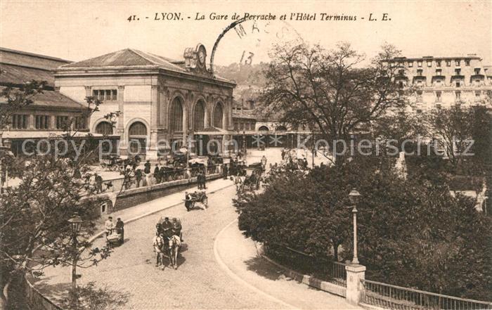 Lyon France La Gare de Perrache et l’Hotel Terminus