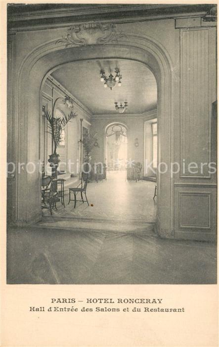 Paris Hotel Ronceray Hall d’Entree des Salons
