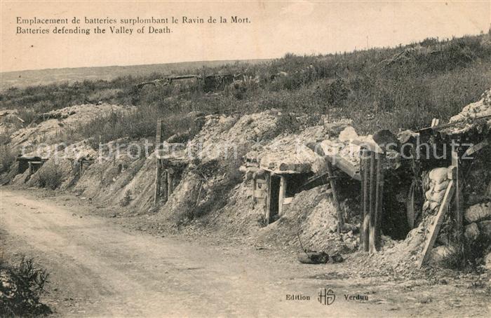 Ravin-des-Arcs Emplacement de batteries surplombant le Ravin de la Mort