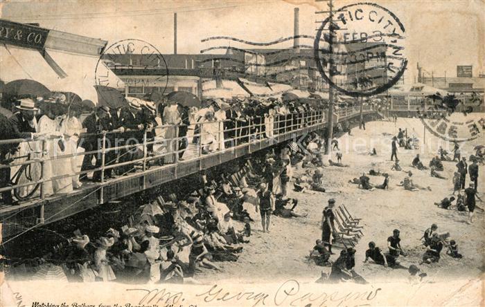 Atlantic City New Jersey Watching the Bathers