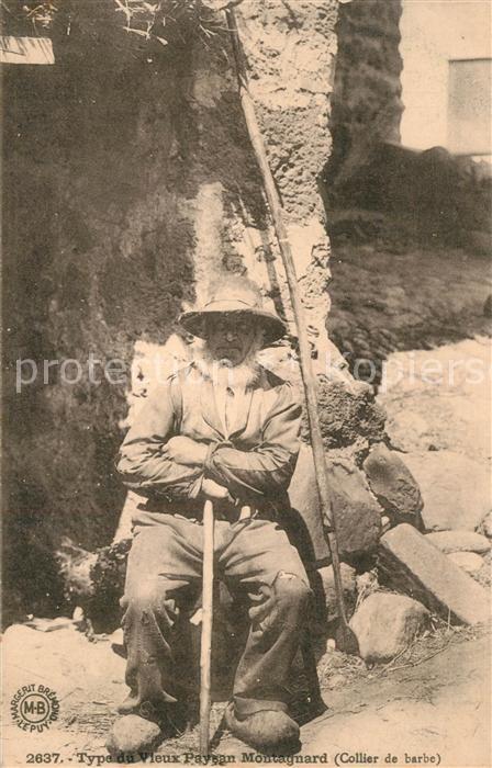 Le Puy-en-Velay Type du Vieux Paysan Montagnard