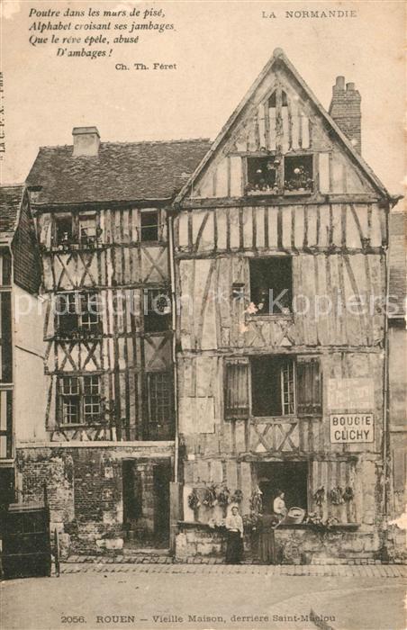 Rouen Vieille Maison derriere Saint Maclou