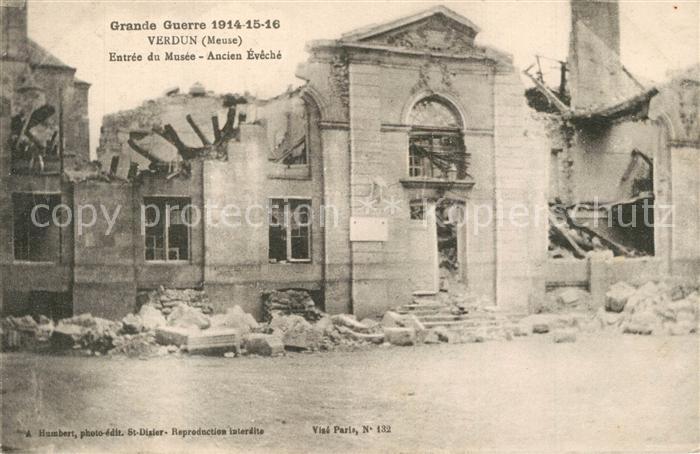 Verdun Meuse Entree du Musee Ancien Eveche Grande Guerre 1914-16