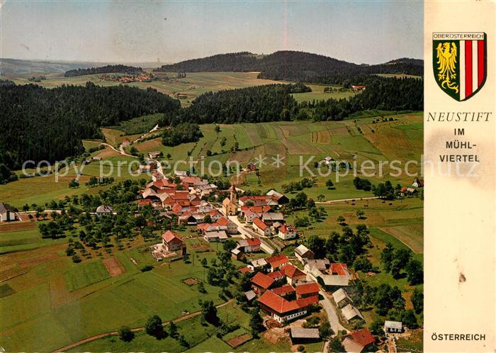 Neustift Muehlkreis Fliegeraufnahme mit Rannatalsperre