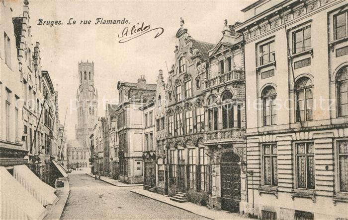 Bruges BRUGGE Belgie La rue Flamande
