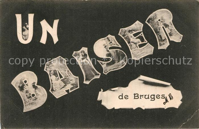 Bruges BRUGGE Belgie Un Baiser
