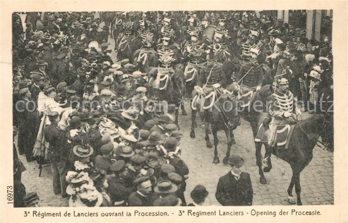 Rhode St Genese 3e Regiment de Lanciers ourant la Procession