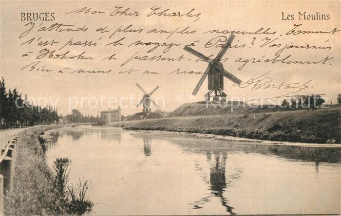 Bruges BRUGGE Belgie Les Moulins