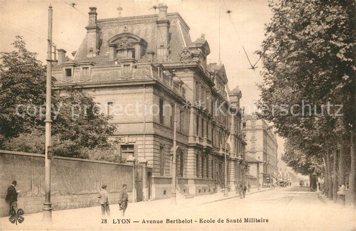 Lyon France Avenue Berthelot Ecole de Sante Militai