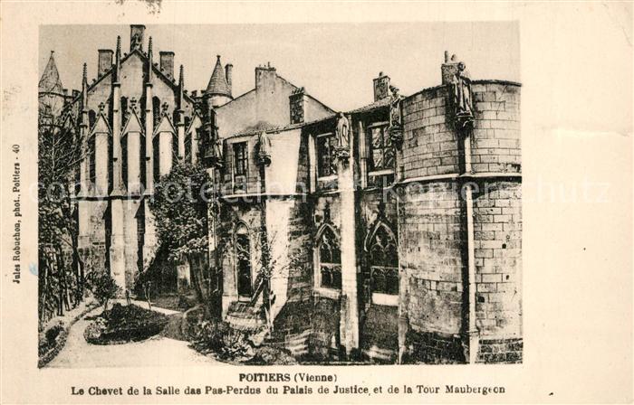 Poitiers 86 Le Chevet de la Salle des Pas Perdus du Palais de Justice et de la T