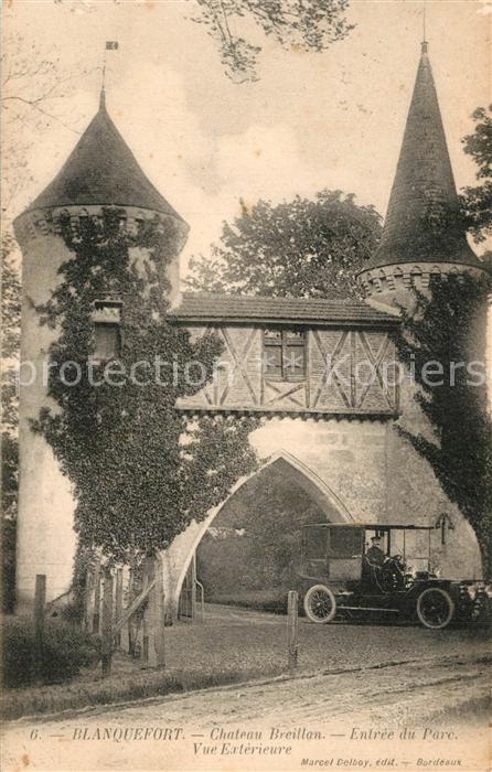 Blanquefort Gironde Chateau Breillon Entree du Parc Vue Exterieure