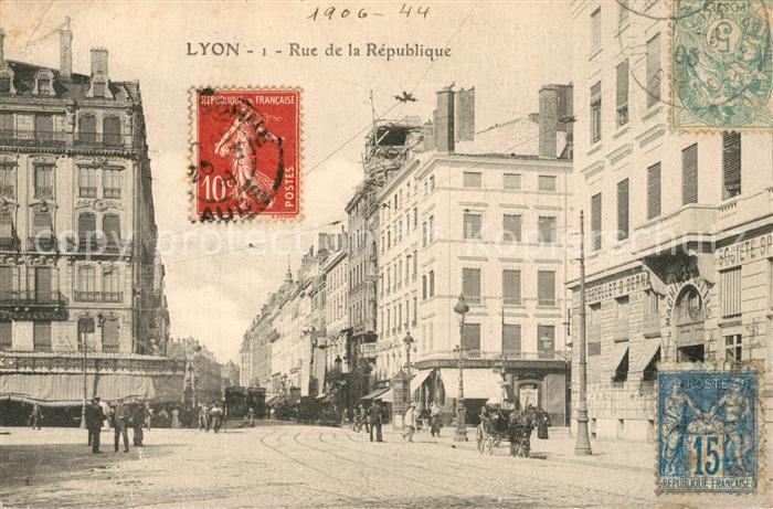 Lyon France Rue de la Republique
