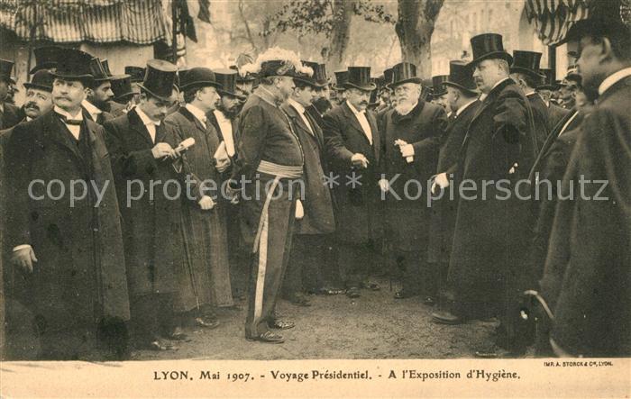Lyon France Voyage Presidentiel A l’Exposition d Hygiene