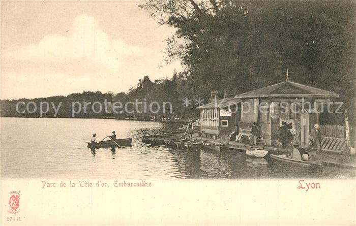 Lyon France Parc de la Tete d’Or Embarcadere