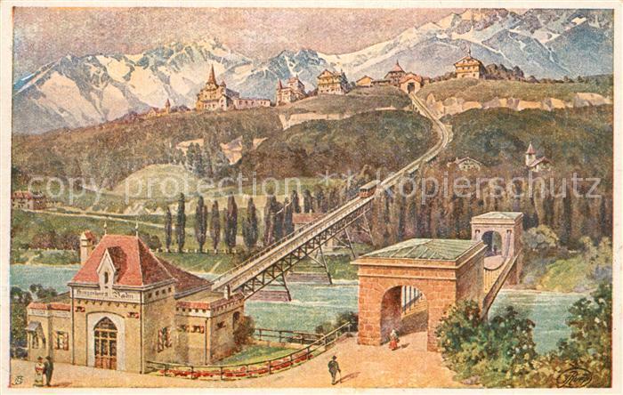 Innsbruck Hungerburgbahn Kuenstlerkarte