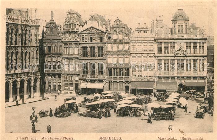 Bruxelles Bruessel Grand Place Marche aux Fleurs