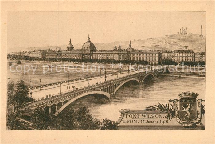 Lyon France Pont Wilson