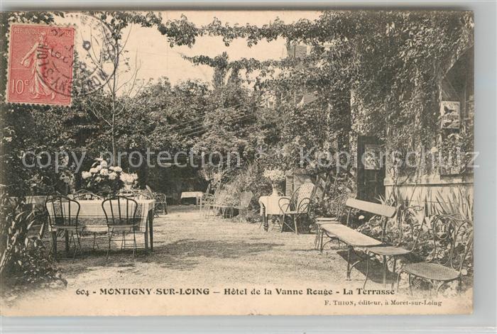 Montigny-sur-Loing Hotel de la Vanne Rouge La Terrasse