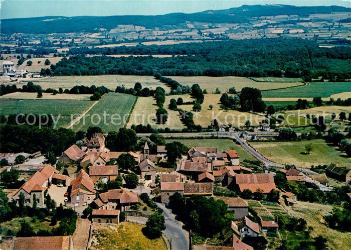 Taize Saone-et-Loire Village avec eglise romane Vue aerienne