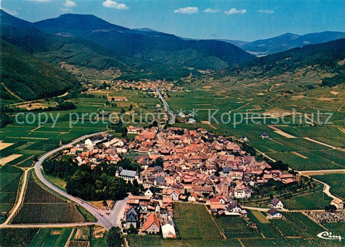 Kientzheim Vue aerienne avec Kaysersberg