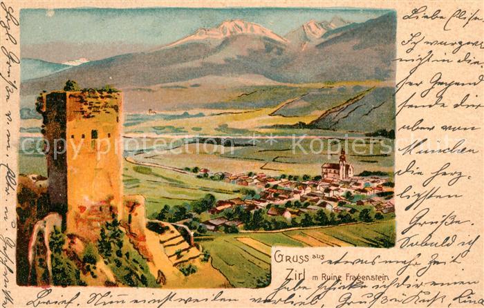 Zirl mit Ruine Fragenstein