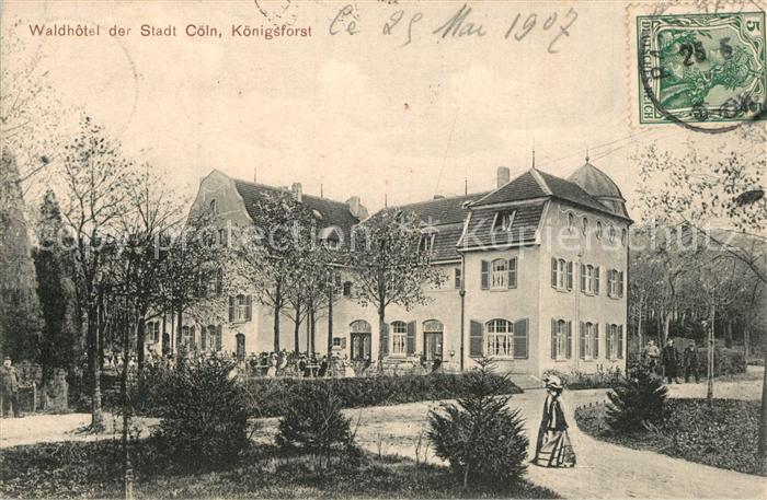 Coeln Rhein Waldhotel der Stadt Coeln Koenigsforst
