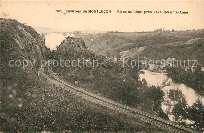 Montlucon Rives du Cher pres Lavault Sainte Anne