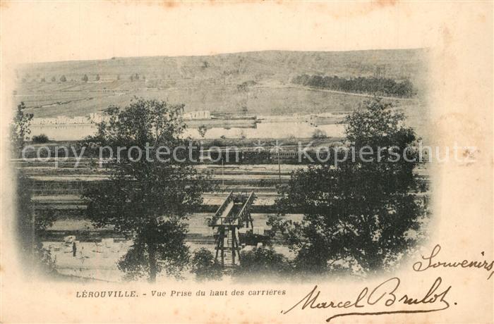 Lerouville Vue prise du haut des carriers