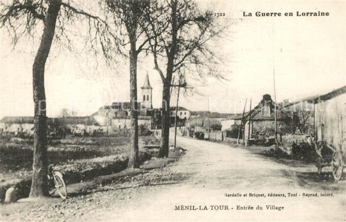 Menil-la-Tour La Guerre en Lorraine Entree du Village