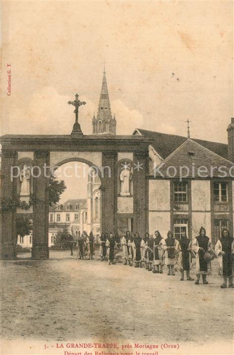 Mortagne La Grande Trappe Depart des Religieux p