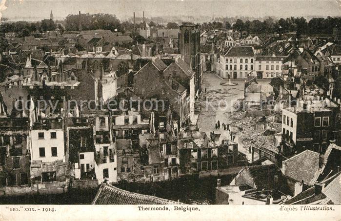 Termonde Nach der Zerstörung