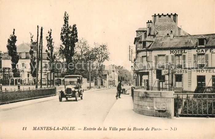 Mantes-la-Jolie Entree de la Ville par la Route de Pari