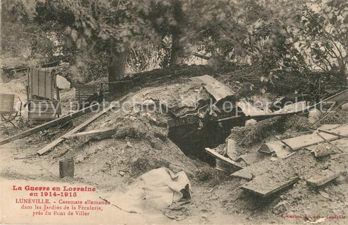 Luneville La Guerre 1914-15 Casemate allemands da