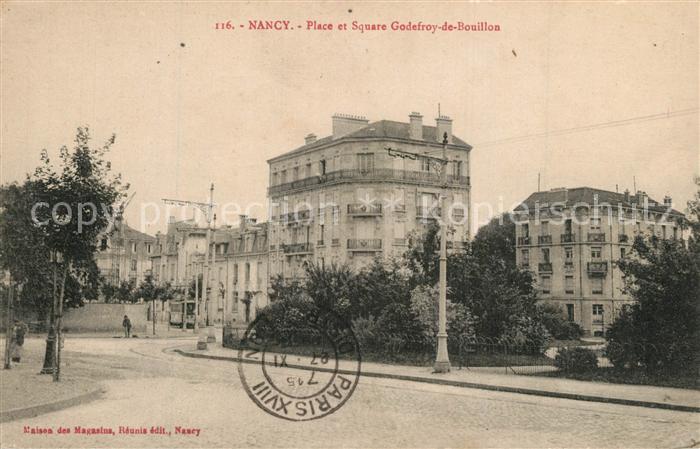 Nancy Lothringen Place et Square Godefroy de Bouillon