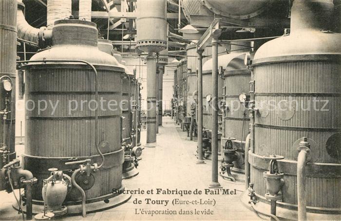 Toury Sucrerie et fabrique de Pail Mel l’Evaporation dans le vide