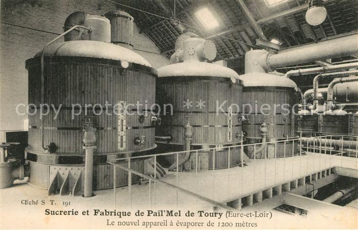 Toury Sucrerie et fabrique de Pail Mel Le nouvel appareil a evaporer de 1200 met