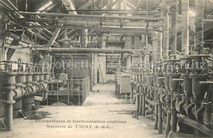 Toury Sucrerie et fabrique de Pail Mel Rechauffeurs et Carbonatation continue