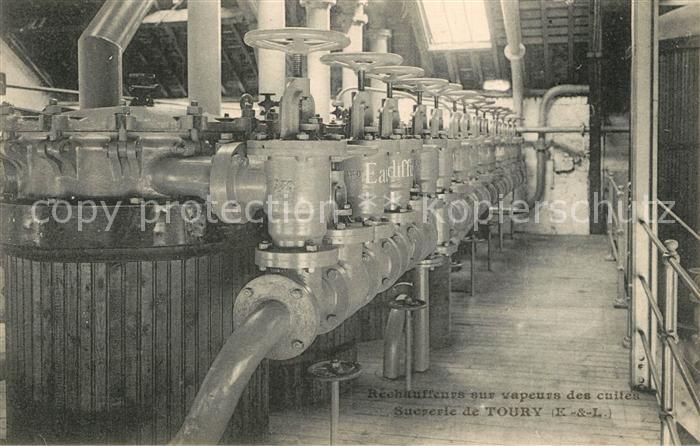 Toury Sucrerie et fabrique de Pail Mel Rechauffeurs sur vapeurs des cuites
