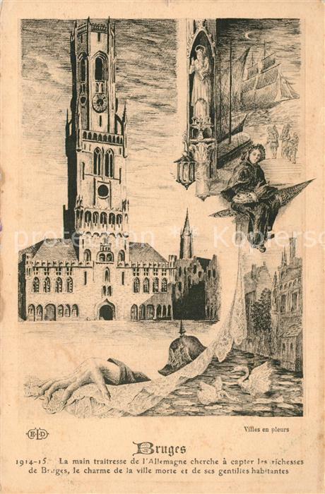 Bruges BRUGGE Belgie La main traitresse de l’Allemagne cherche a capter les rich