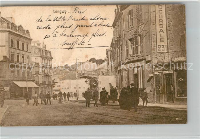 Longwy Lothringen Strassenpartie