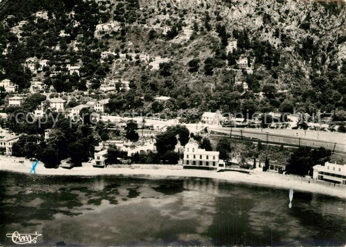 Eze-sur-Mer La Plage et les Villas Vue aerienne