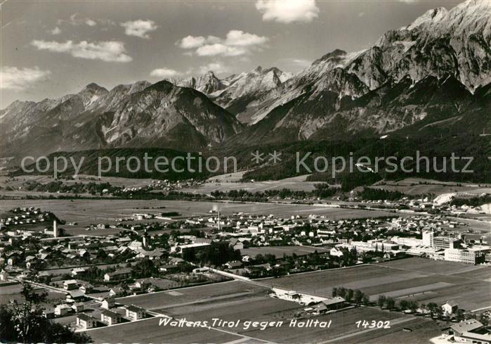 Wattens Fliegeraufnahme Halltal