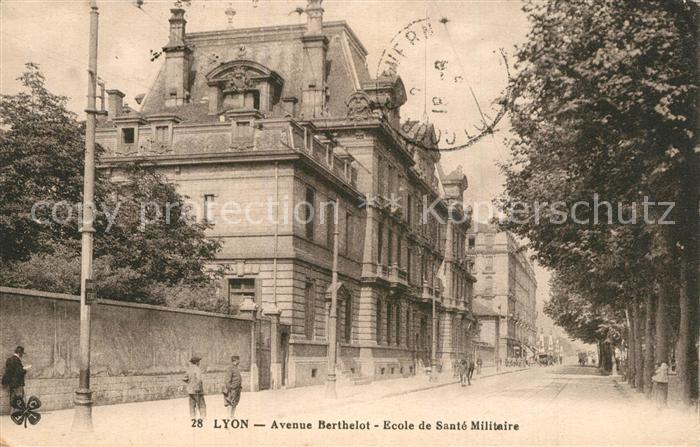 Lyon France Avenue Berthelot Ecole de Sante Militaire