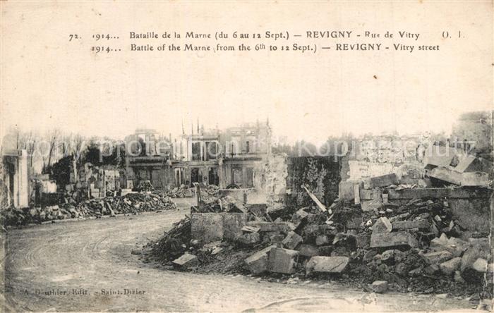 Revigny-sur-Ornain Bataille de la Marne du 6 au 12 Sept Ru