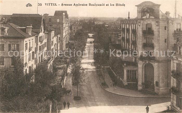 Vittel Avenue Ambroise Bouloumie et les Hotels